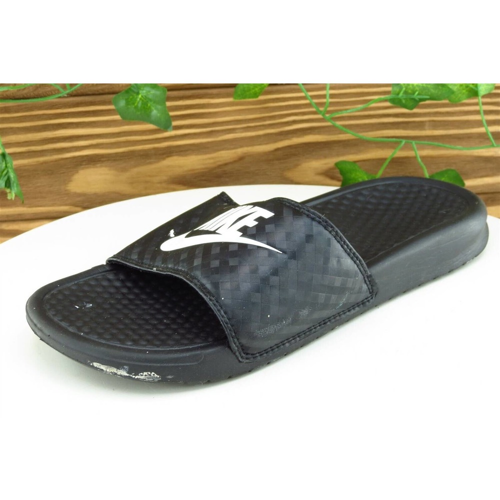 Nike Sz 7 M Black Slide Synthetic Women Sandals
